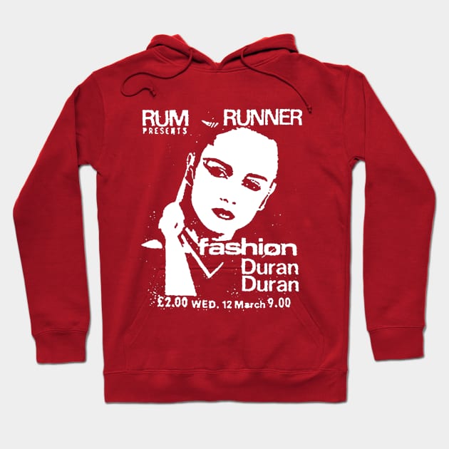 Rum Runner Fashion Duran Duran Hoodie by Pop Fan Shop